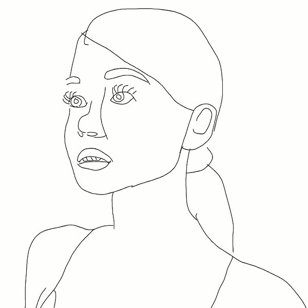 10. А на данном портрете в стиле минимализм изображена...