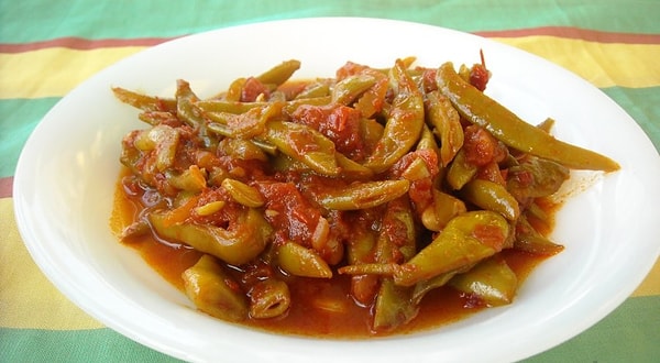12. Тушеная зеленая фасоль