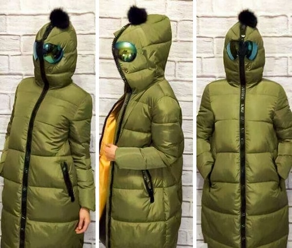 6. Нам в этом пуховике нравится все, особенно помпончик...
