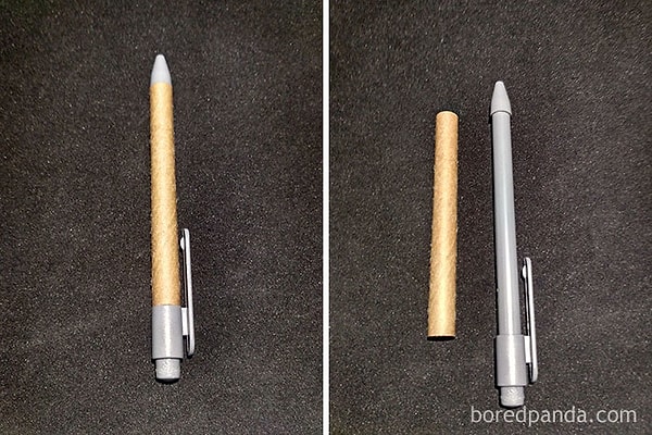 6. Производители утверждают, что дизайн этой ручки минимизирует использование пластика 😠