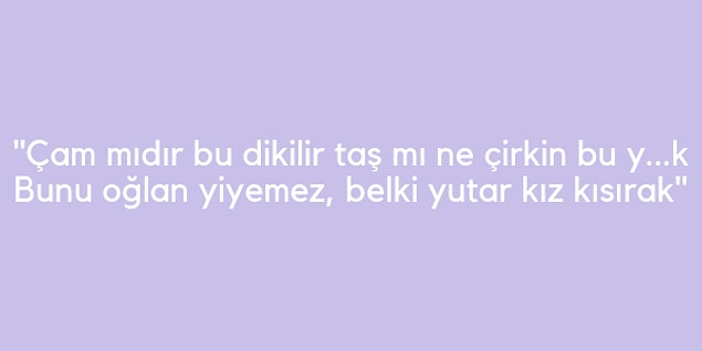 Aslında bu sadece kendi tercihi değildi. "Bütün meyveler yendi, geriye kabuklar kaldı" diyerek bunu yazmak zorunda kaldığını söylüyordu.