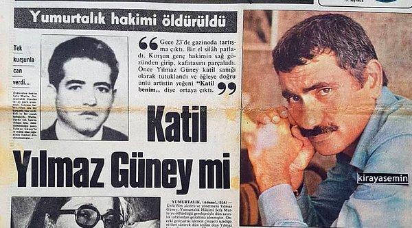 1974 - Sinema oyuncusu ve yönetmeni Yılmaz Güney, Adana'nın Yumurtalık ilçesi yargıcı Sefa Mutlu'yu öldürdü.