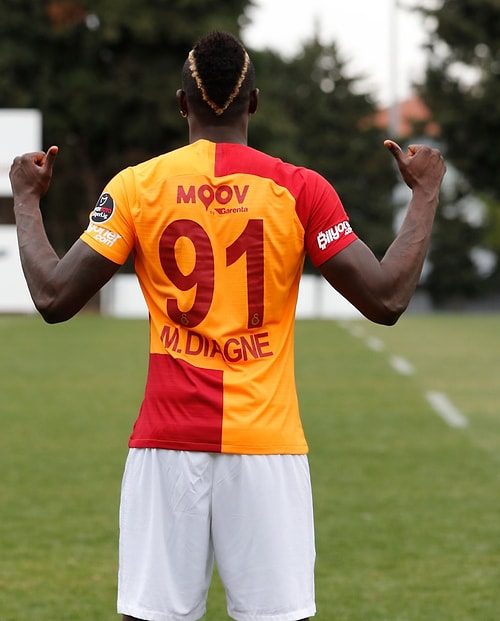 Diagne, Galatasaray'da '91' numaralı formayı giyecek.
