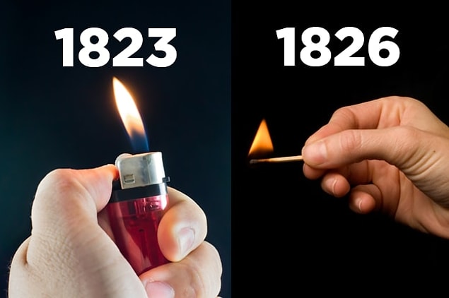 5. Çakmaklar, kibritlerden daha eski bir tarihte bulundu.