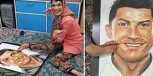 Engellerin Sanata 'Engel' Olamayacağının En Büyük Kanıtı İranlı Sanatçı Fatemeh Hamami, Futbol ve Resim ile Hayata Tutunuyor!