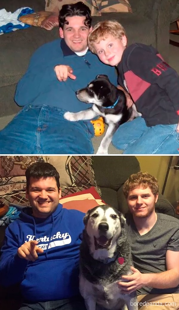 28. "Я сделал этот снимок в Нью-Йорке с моим младшим братом и его собакой спустя 11 лет"