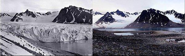 12. Tüm bunlarına yanında Antratika'daki buzullar küresel ısınma...