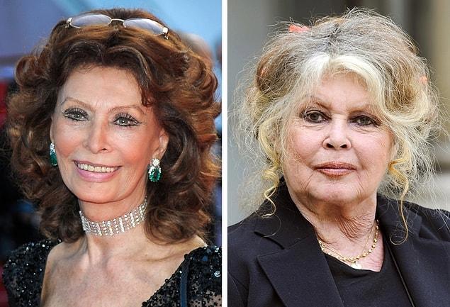 7. Sophia Loren and Brigitte Bardot — 84 years old