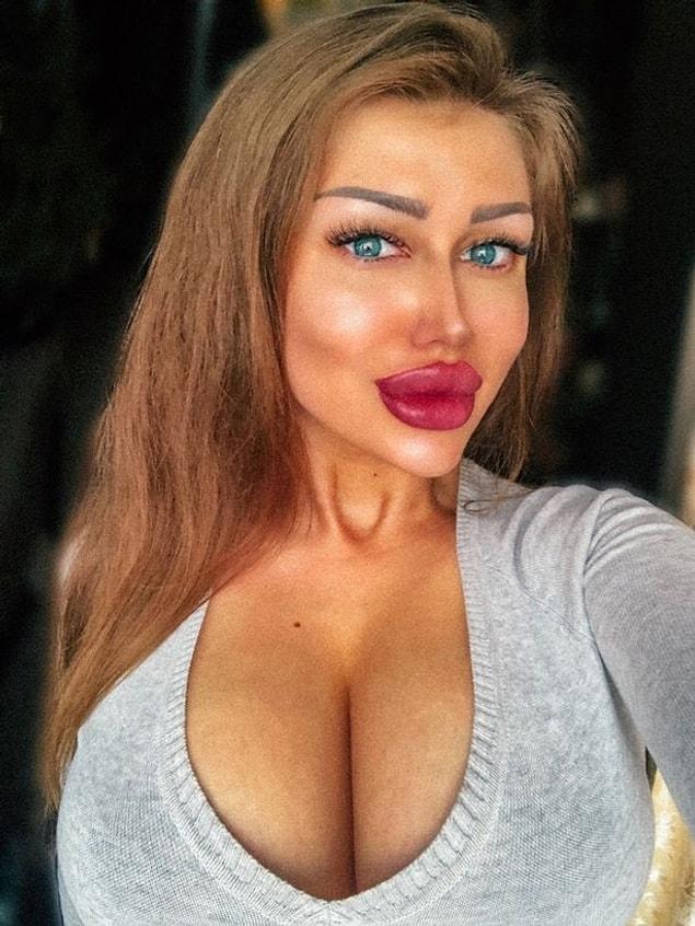 20-year-old Ekaterina Galichenko insist that she hasn't been under the knife for breasts and bum enlarging.