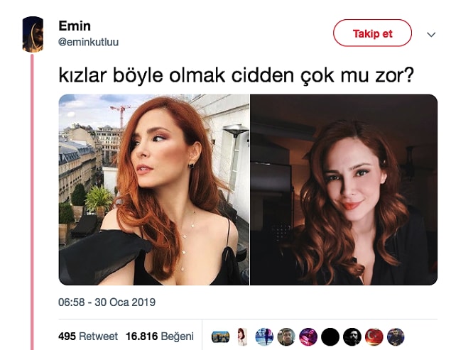 Bu arada sosyal medyadaki önce şu paylaşım...