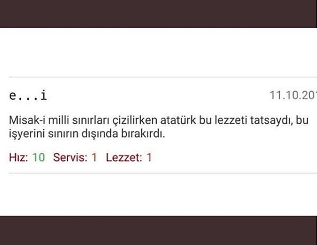 1. Bu cevap karşısında dükkan kapanır.
