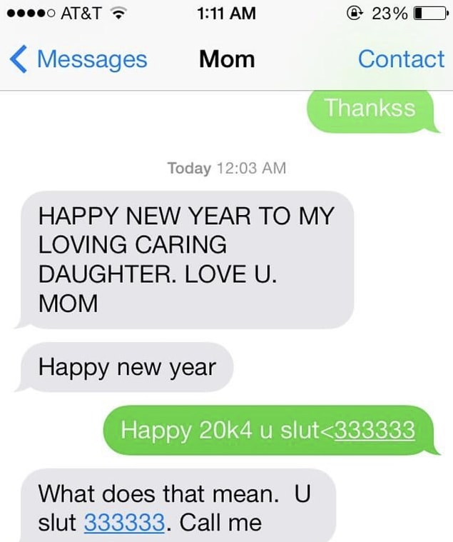 2. Omg, my mom would kill me.
