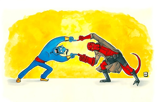 3. Соединить Джинна и Хеллбоя? Да запросто!