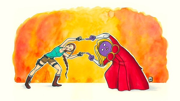 6. Джинкс и Лара Крофт