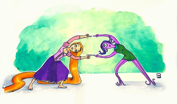 9. Рапунцель и Селия Мэй