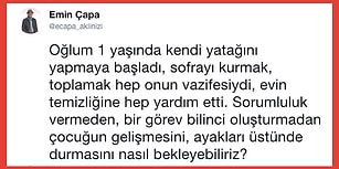 Olan Yine Annelere Oldu! Emin Çapa'nın Oğlunun Bir Yaşındayken Ev İşlerine Yardım Etmesi Sosyal Medyayı Salladı