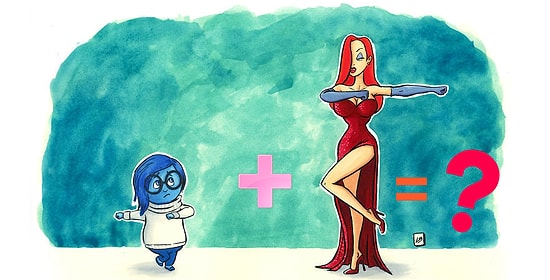 Это же надо додуматься! Иллюстратор соединила разных героев воедино и вот что из этого вышло