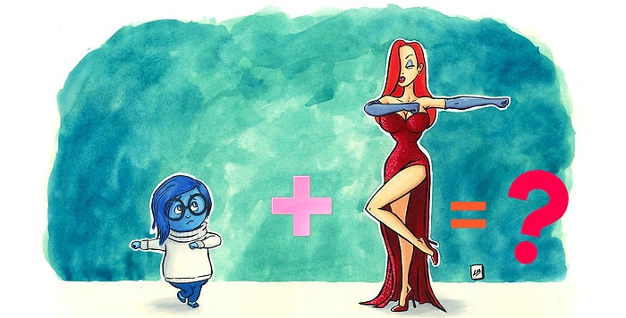 Это же надо додуматься! Иллюстратор соединила разных героев воедино и вот что из этого вышло