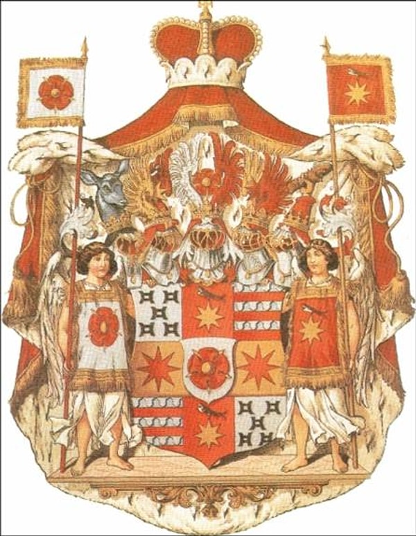 2. Это герб конца XIII столетия. Его хозяйка жила на...