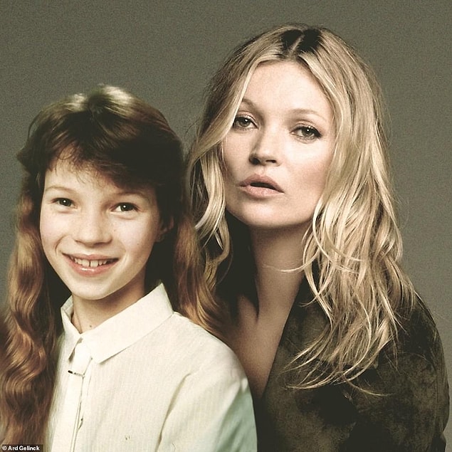 14 yaşındaki halin, hiç dillere destan bir süpermodel olacağını düşünür müydü Kate Moss?