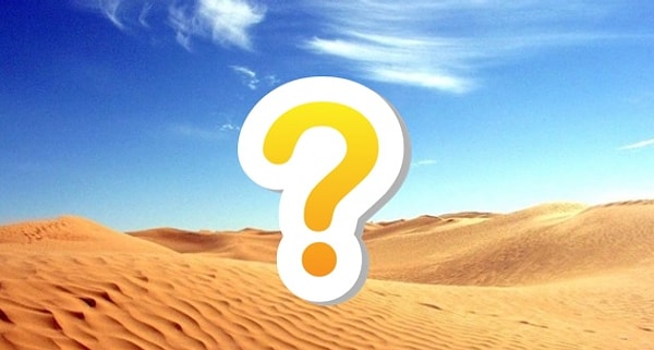 2. Вот в пустыне появился куб. Какой он по размеру?