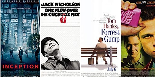 3. Начало - Пролетая над гнездом кукушки - Форрест Гамп - Бойцовский клуб