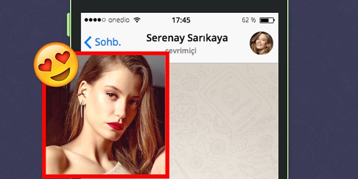 WhatsApp'ta Serenay Sarıkaya'yı Tavlayabilecek misin?