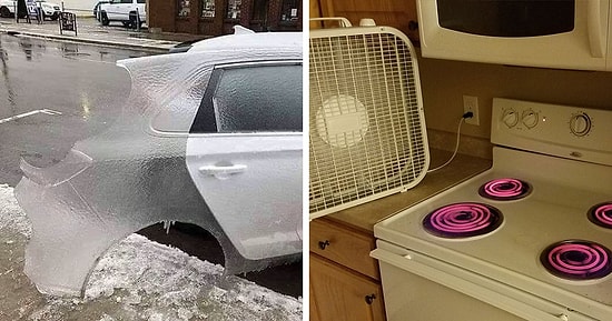 Похлеще, чем в России: 35+ фото о том, как американцы переживают суровые холода