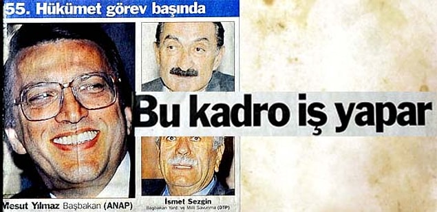 11. ANASOL-D Hükûmeti (30 Haziran 1997 - 11 Ocak 1999)