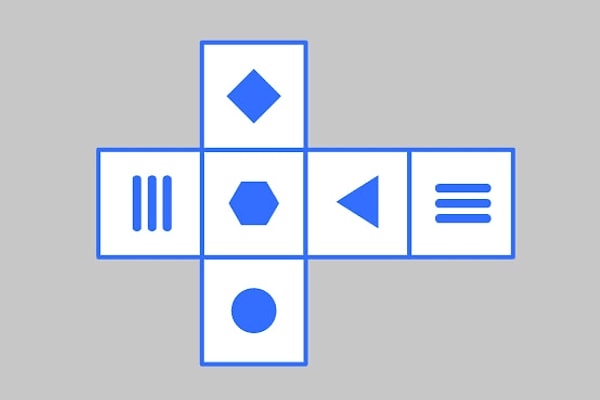 2. Какой кубик вы здесь видите?