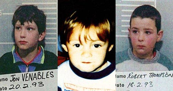 1993: Birleşik Krallık'ta 10 yaşındaki iki çocuk, 2 yaşındaki James Bulger'i kaçırarak öldürdü.