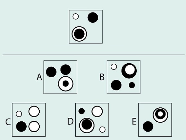 7. И последний вопрос: какой из квадратов содержит в себе те же элементы, что и квадрат сверху?