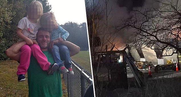 40 yaşındaki Sam Crawford, 4 Şubat Pazartesi günü evlerinde yangın çıkması sonucu iki çocuğu ve eşiyle birlikte evden çıktı.