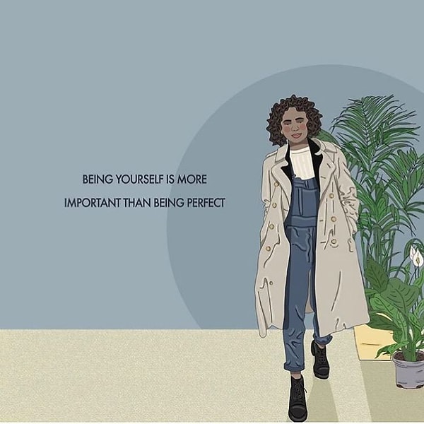 14. Быть собой - это намного более важно, чем быть совершенством.