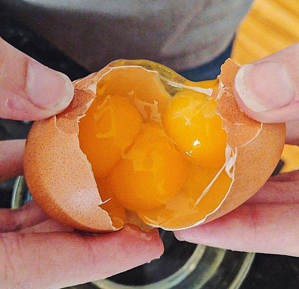 “Bugün bir yumurtada 3 yumurta sarısı buldum”