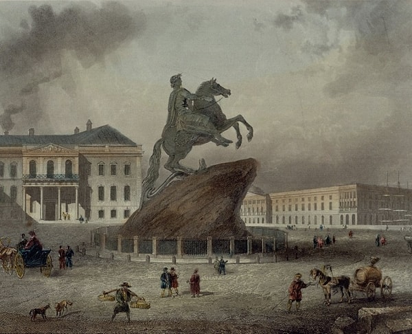 1. Начнем, пожалуй с легкого: какому реально существовавшему персонажу Александр Пушкин посвятил свою поэму "Медный всадник"?