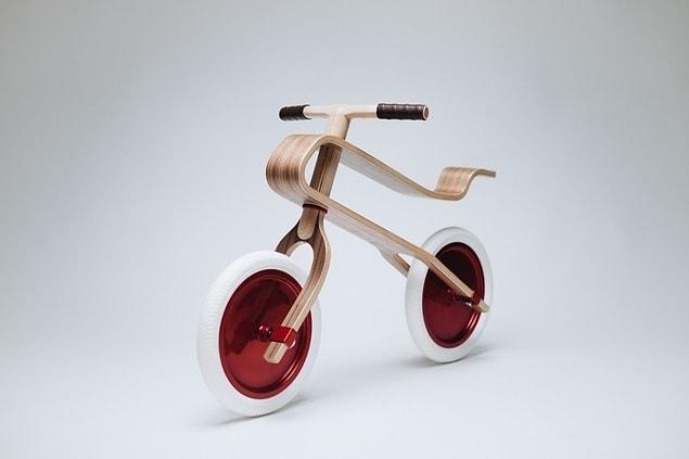 13. An artistic child bike.