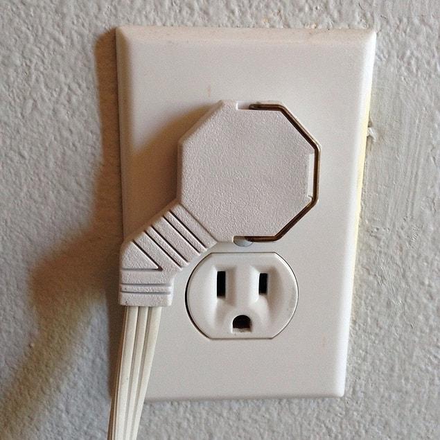 21. Finally someone thought of that. Special designed plug that doesn't block the other electrical outlet.