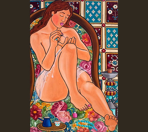 8. Прошло время, и Мона по-прежнему пишет свои работы на ливанские темы.