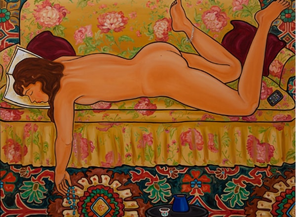 10. Теперь она изображает ливанок.