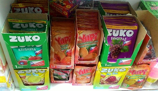 19. Вы помните сухие напитки YUPI, ZUKO, INVITE («Инвааааайт — просто добавь воды!»)
