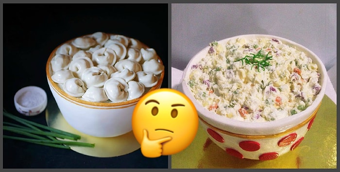 Тазик с Оливье или кастрюля с пельменями? Кондитер из Питера готовит такие торты, что с первого взгляда и не поймешь, что это