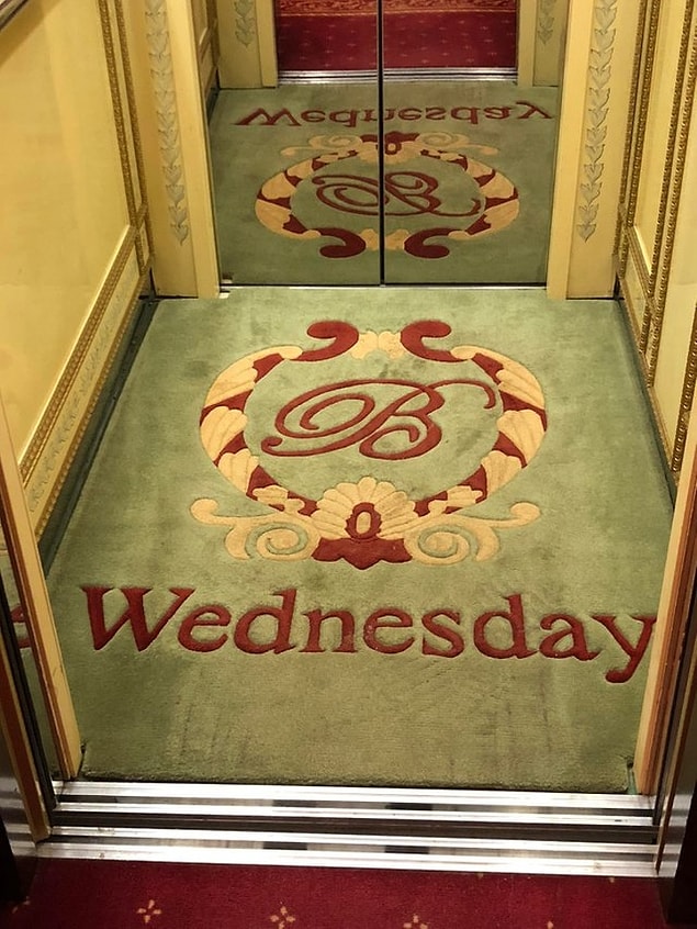 14. Asansördeki halıyı her gün değiştirerek hangi gün olduğunu gösteren otel: