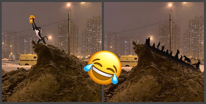 Мемом становятся не только люди: Питерский сугроб стал предметом шуток пользователей Сети