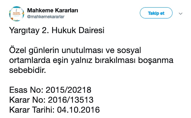 12. Oldukça haklı bir karar.