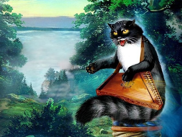 13. Кто смог заставить Кота-Баюна себе прислуживать?