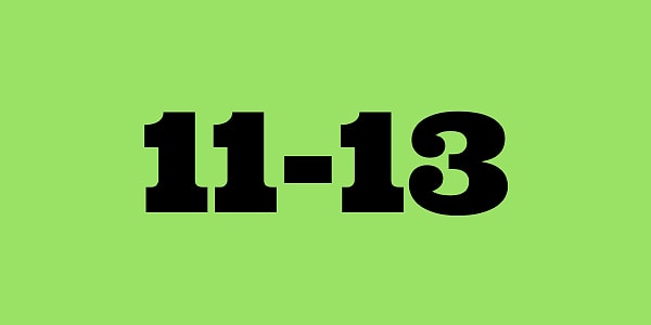 11-13 часов!