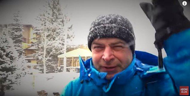 Özdemir, karlar altındaki ABD Colorado'dan bir video yayınladı. Ardından yoğun kar yağışı onu gençliğine götürdü.