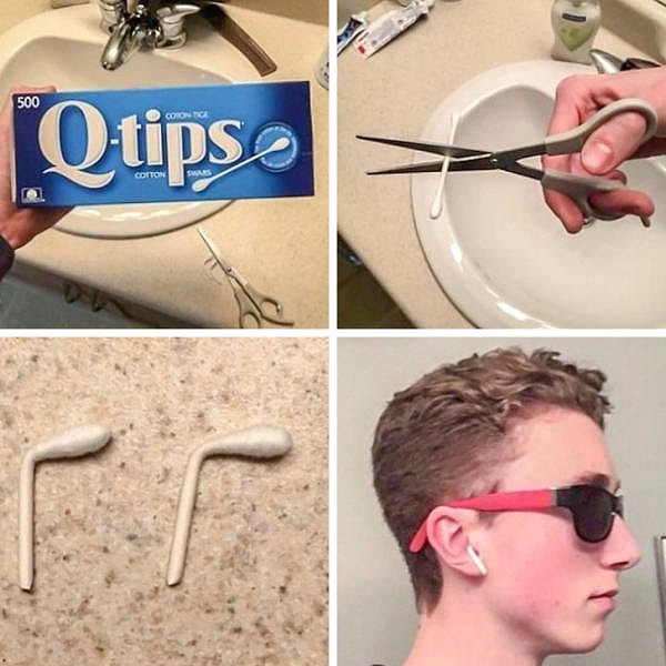 6. Нет денег на беспроводные наушники, но все равно хочется чувствовать себя крутым? Смотрите и учитесь