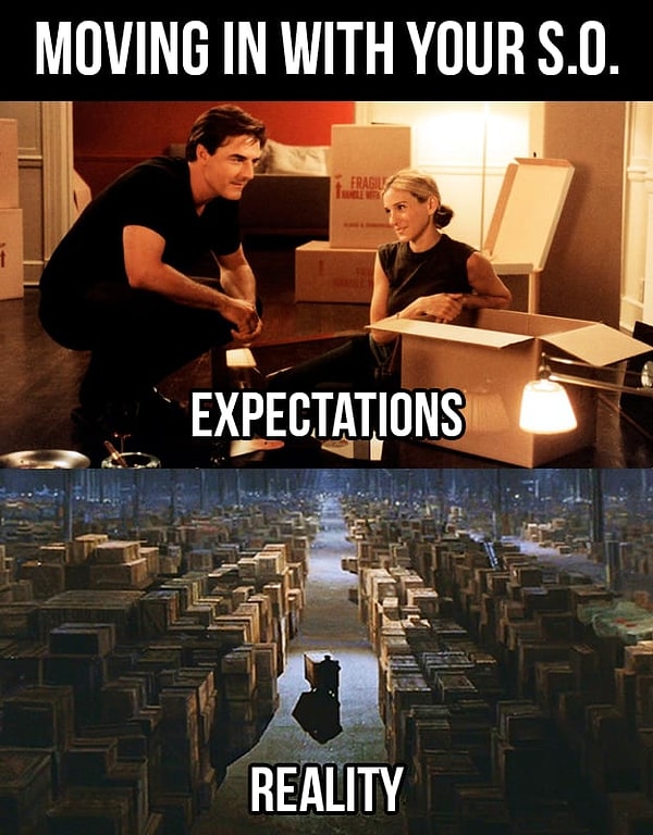 8. Когда вы решили съехаться и жить вместе: ожидания и реальность.